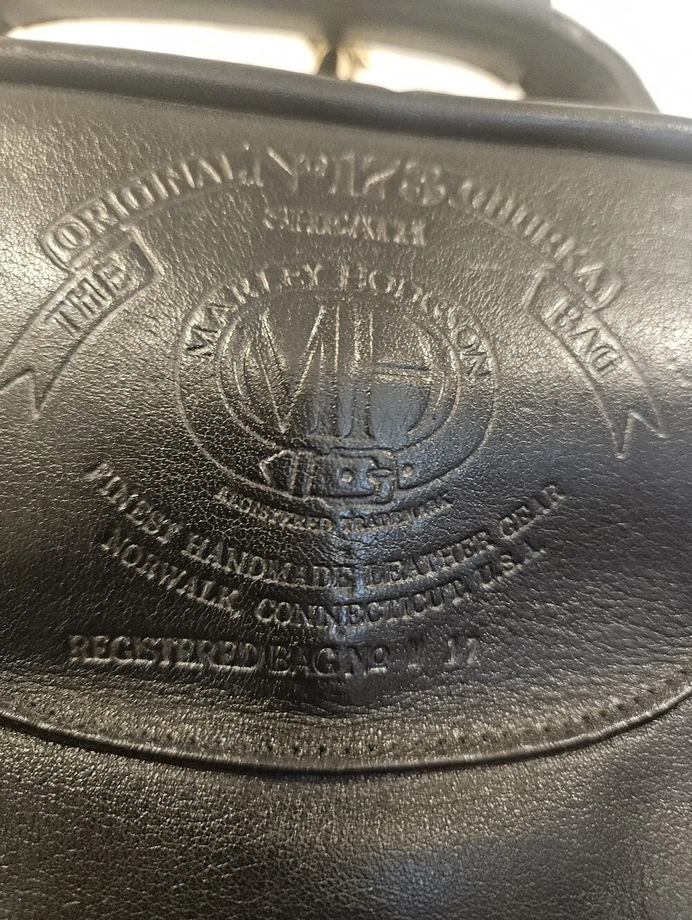 Rare Vintage Ghurka Black Leather Sheath - Never Used No 173 Registered Bag W17.